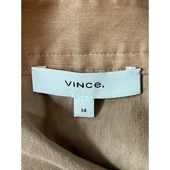 Vince skirt Buckle Wrap tan size 14 - Picture 6 of 10